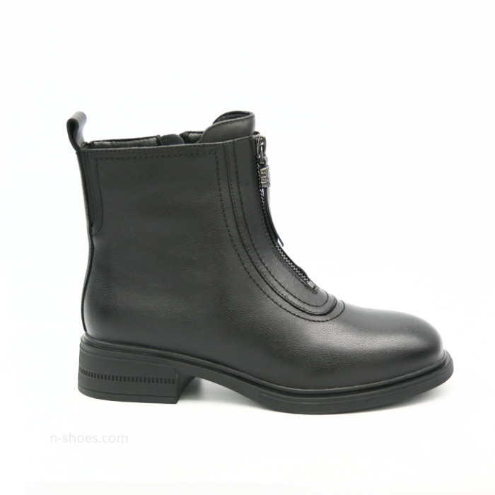 Женские черные кожаные демисезонные ботинки Anna Lucci 190873 dx793-9a black 5714