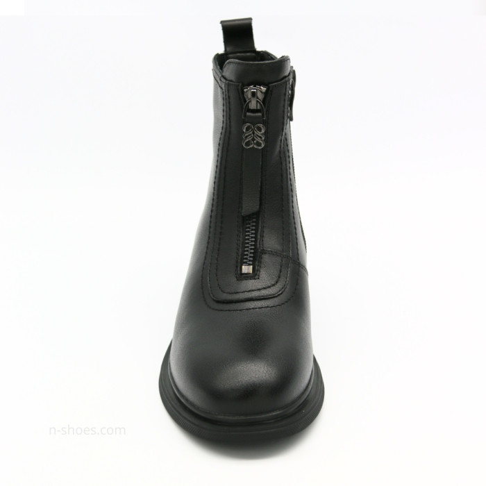 Женские черные кожаные демисезонные ботинки Anna Lucci 190873 dx793-9a black 5714