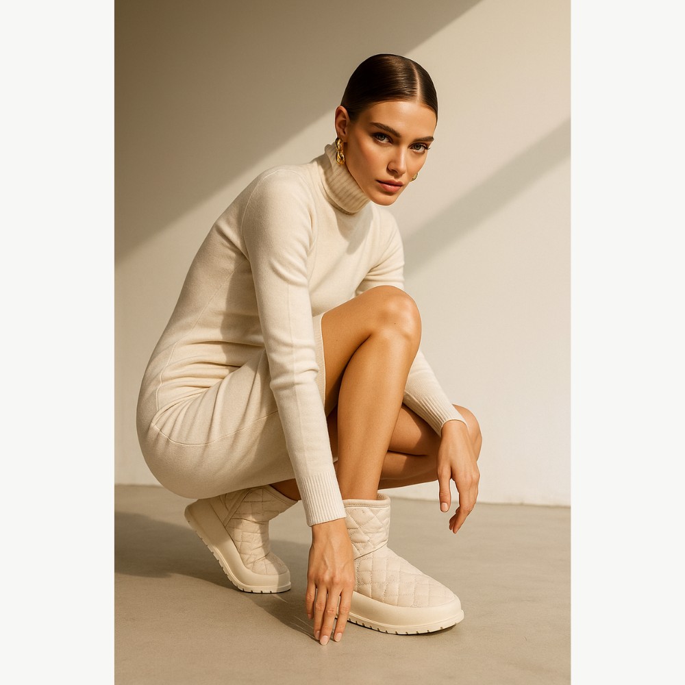 Женские кожаные зимние угги ALLSY Lonza 192166 189735 550-231118-22m Milk 5717