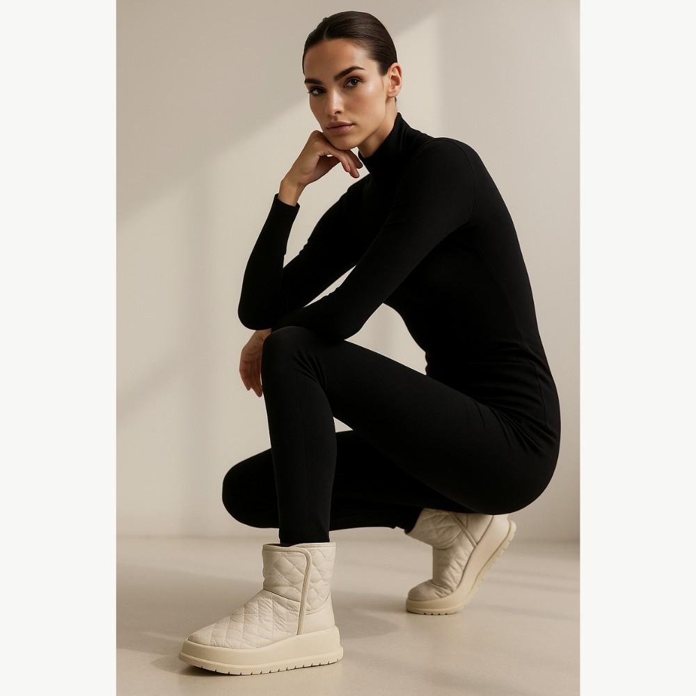 Женские кожаные зимние угги ALLSY Lonza 192166 189735 550-231118-22m Milk 5717