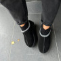 Women’s Black Winter Suede UGG-Style Boots ALLSY Lonza with Embroidery