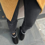 Women’s Black Winter Suede UGG-Style Boots ALLSY Lonza with Embroidery