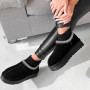 Women’s Black Winter Suede UGG-Style Boots ALLSY Lonza with Embroidery