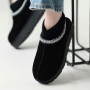 Women’s Black Winter Suede UGG-Style Boots ALLSY Lonza with Embroidery