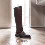 Women's leather demi-season boots BETSY (UK) model 5721