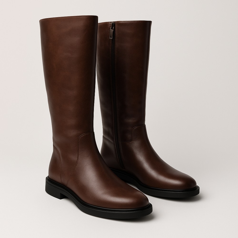 Women's leather demi-season boots BETSY (UK) model 5721