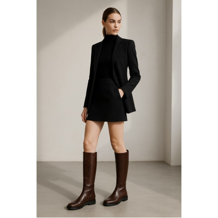 Women's leather demi-season boots BETSY (UK) model 5721
