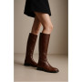 Women's leather demi-season boots BETSY (UK) model 5721