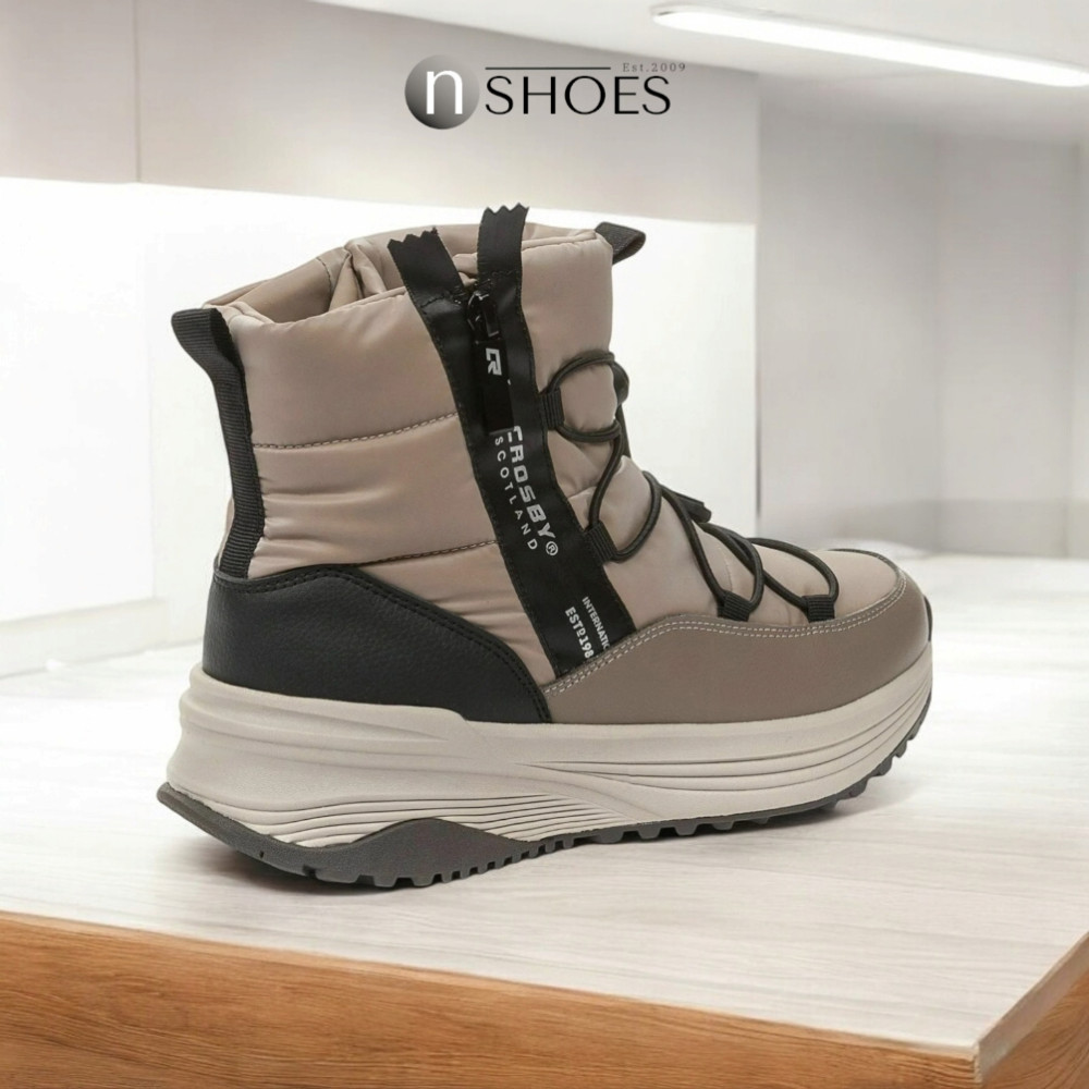 Women's beige dutik boots CROSBY (UK) model 5724