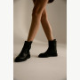 Black Mid-Season Leather Boots BETSY 948027 13-03W 5726 at N-SHOES