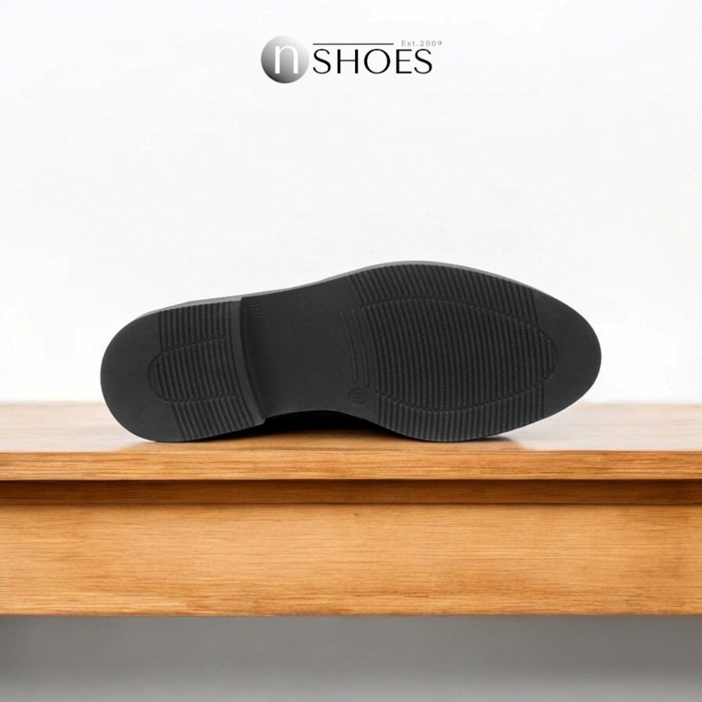 Black Mid-Season Leather Boots BETSY 948027 13-03W 5726 at N-SHOES