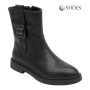 Black Mid-Season Leather Boots BETSY 948027 13-03W 5726 at N-SHOES
