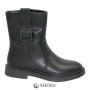 Black Mid-Season Leather Boots BETSY 948027 13-03W 5726 at N-SHOES