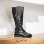 Women's leather boots with insulation Eurowinter Best But (Poland) model 5728