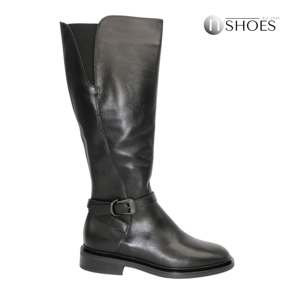 Women's leather boots with insulation Eurowinter Best But (Poland) model 5728