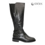 Women's leather boots with insulation Eurowinter Best But (Poland) model 5728