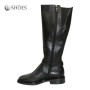 Women's leather boots with insulation Eurowinter Best But (Poland) model 5728