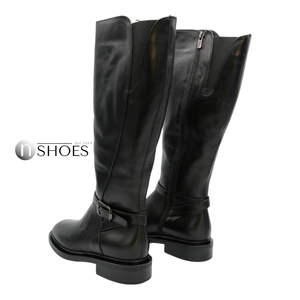 Women's leather boots with insulation Eurowinter Best But (Poland) model 5728