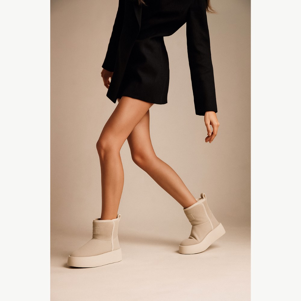 Light Beige Women’s Suede UGG Boots KEDDO 848524 02-07 5734