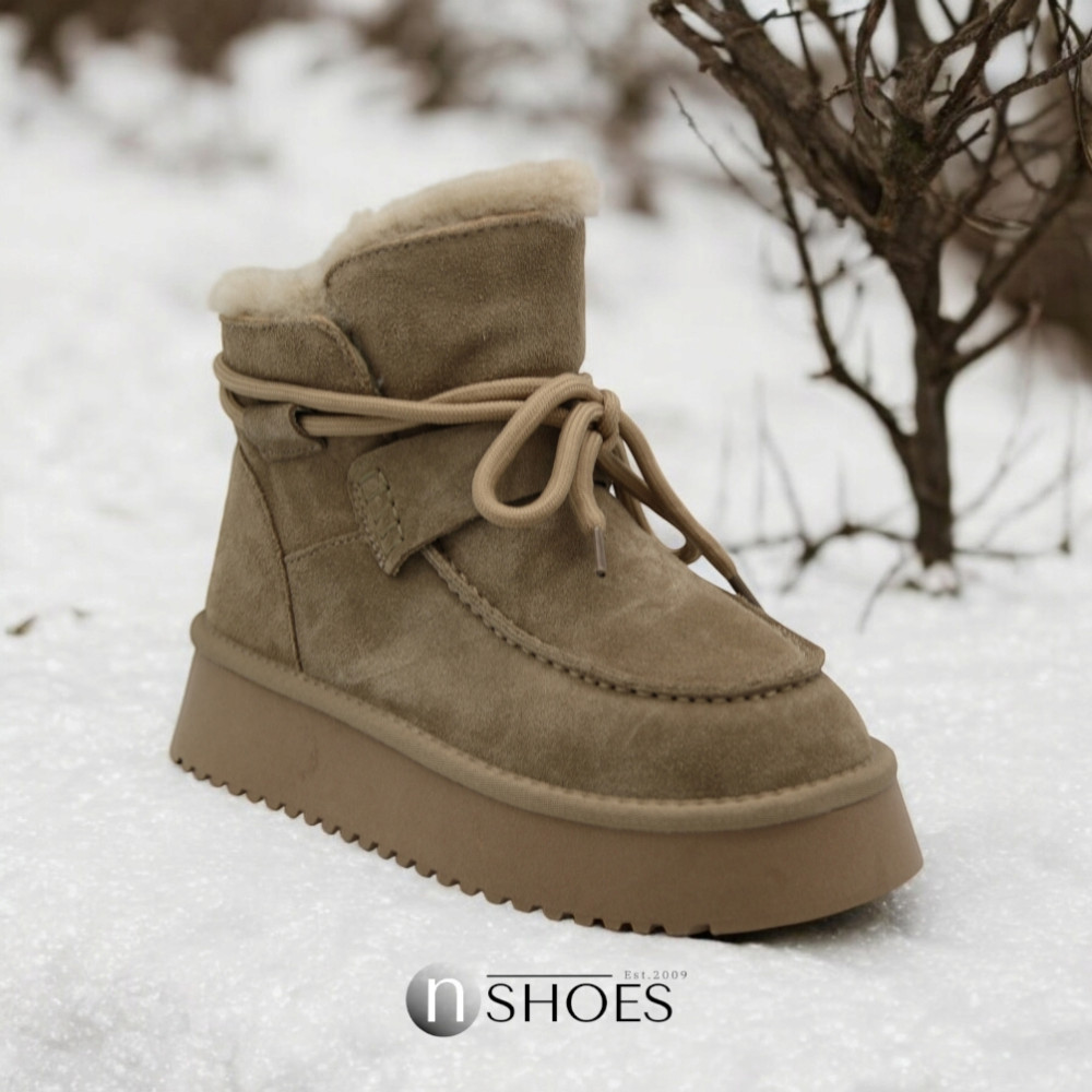 Замшеві жіночі зимові уггі ALLSY Lonza модель 5735