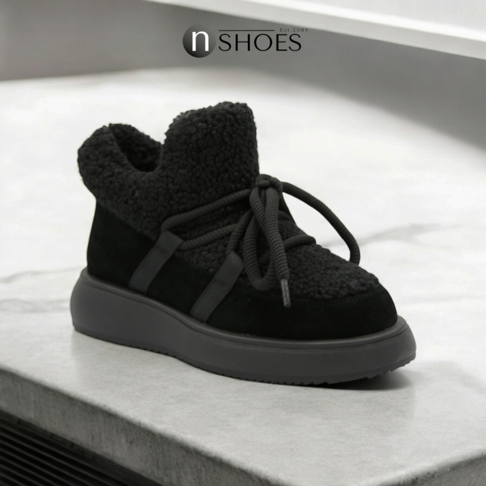 Women’s black suede ugg boots ALLSY Lonza 191058 192419 89393-80-1 5737