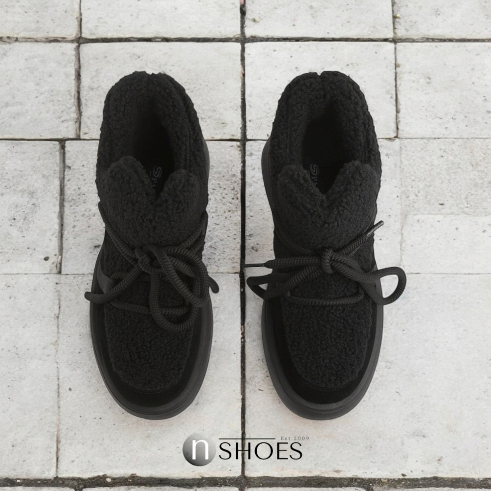 Women’s black suede ugg boots ALLSY Lonza 191058 192419 89393-80-1 5737