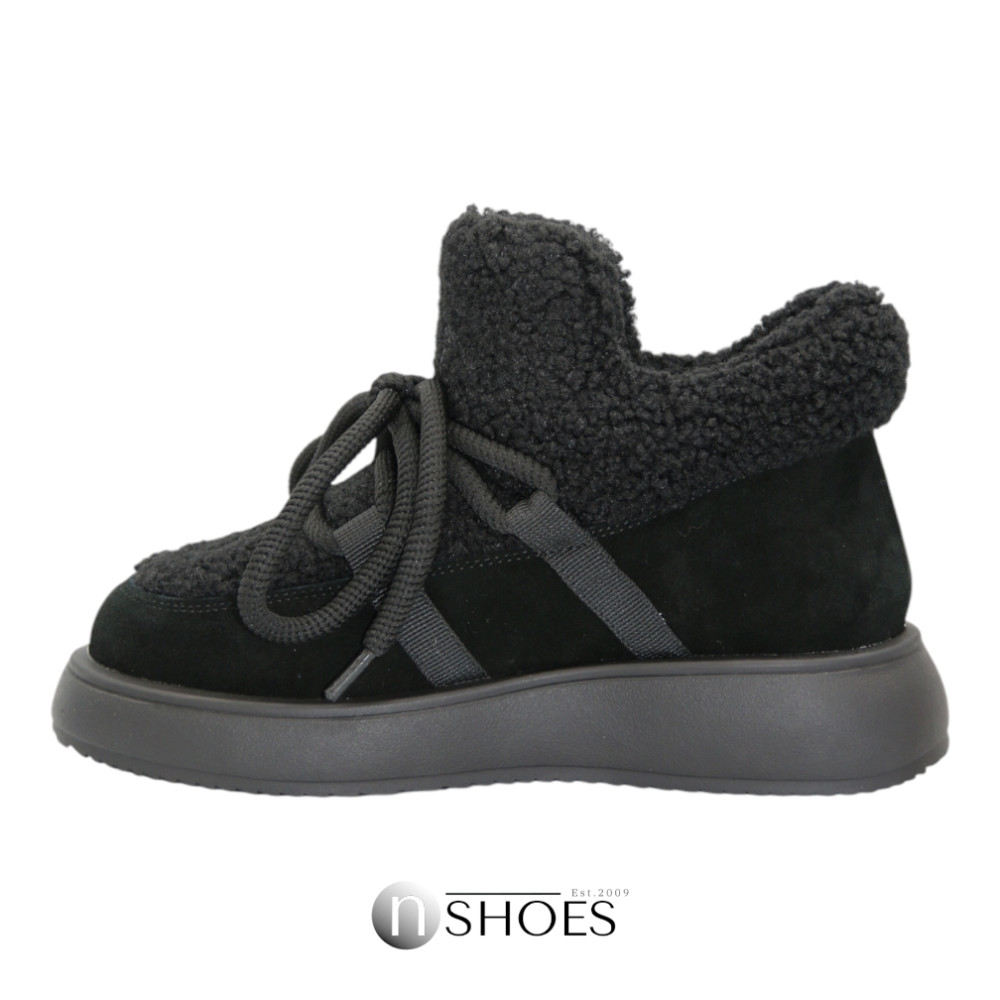 Women’s black suede ugg boots ALLSY Lonza 191058 192419 89393-80-1 5737