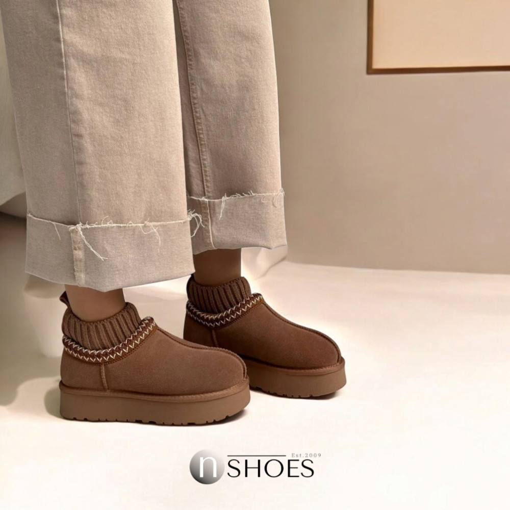 Замшеві жіночі сноубутси з вишиванкою ALLSY Lonza 192424 модель 5738