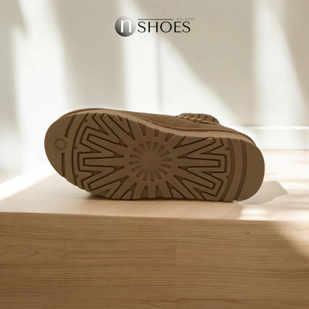 Замшеві жіночі сноубутси з вишиванкою ALLSY Lonza 192424 модель 5738