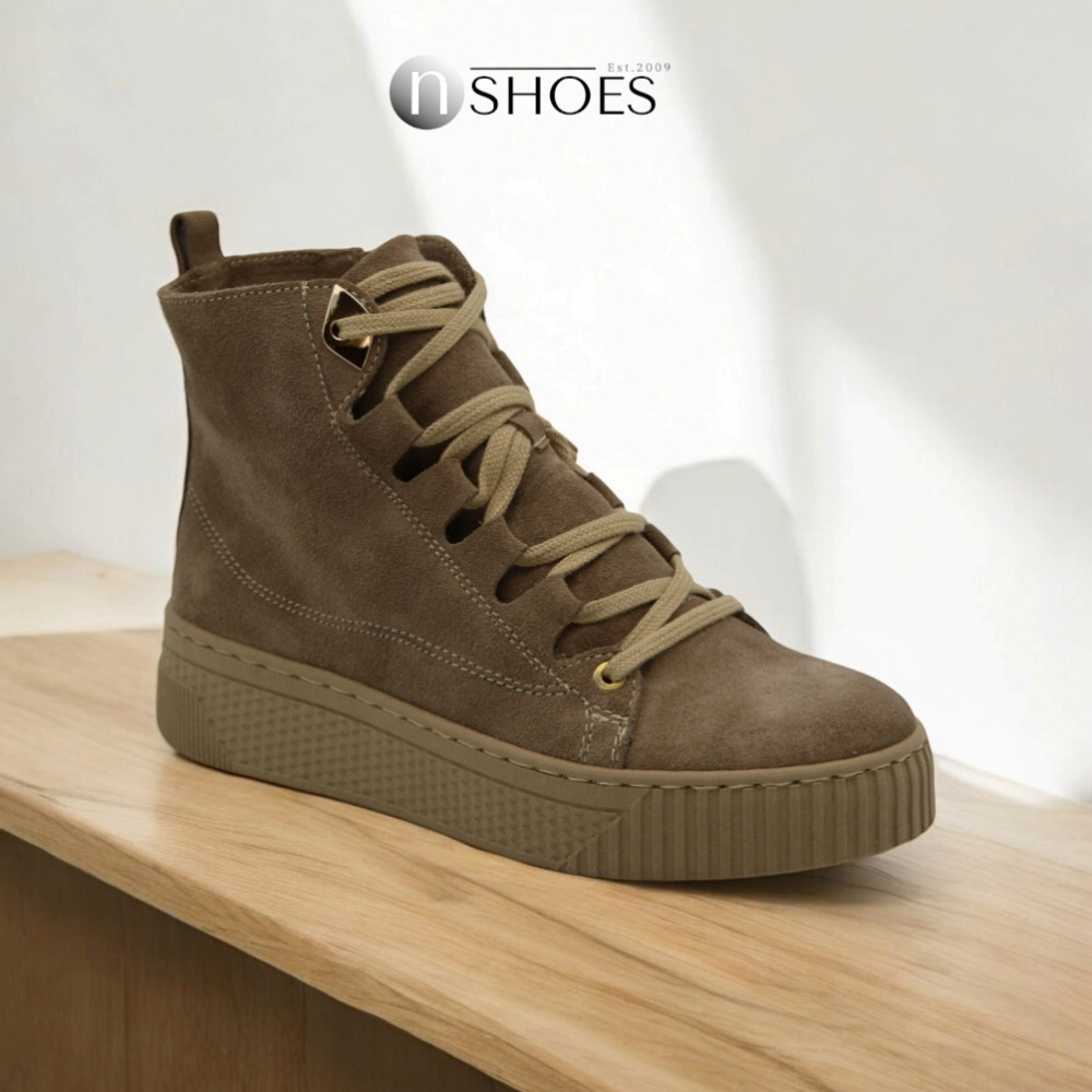 Жіночі бежеві шкіряні зимові кросівки Simen 7410a w taupe ow 5739