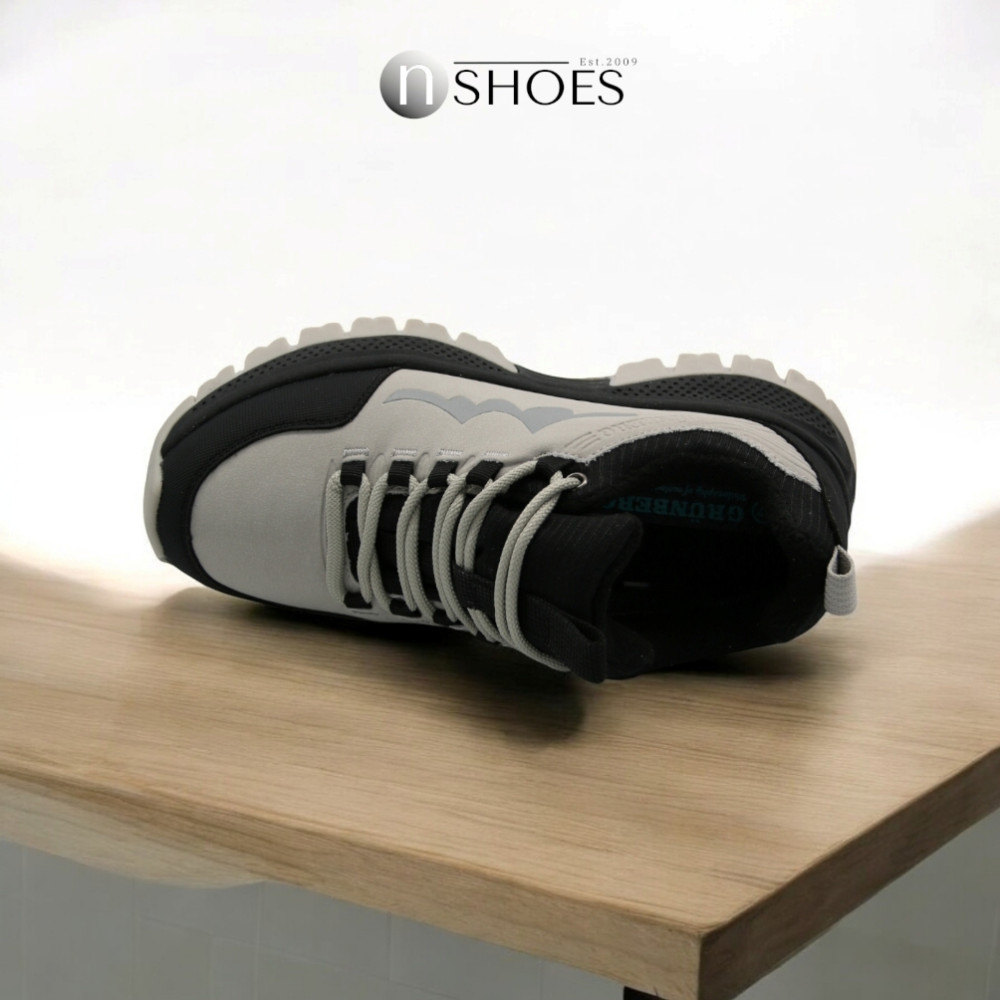 Leather thermal sneakers GRUNBERG (Italy) model 5741 with insulation on the Gore-Tex membrane