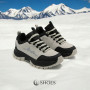Leather thermal sneakers GRUNBERG (Italy) model 5741 with insulation on the Gore-Tex membrane