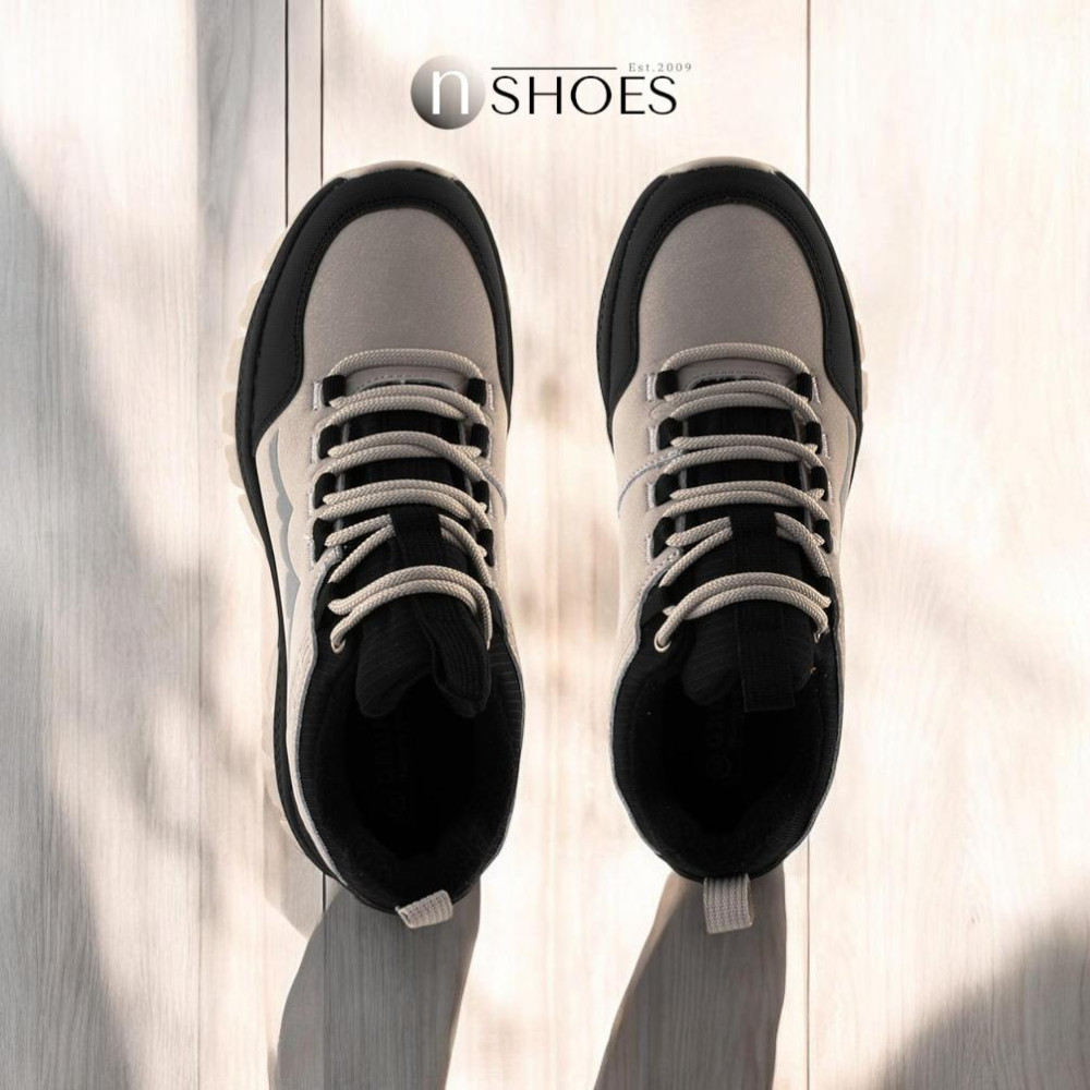 Leather thermal sneakers GRUNBERG (Italy) model 5741 with insulation on the Gore-Tex membrane