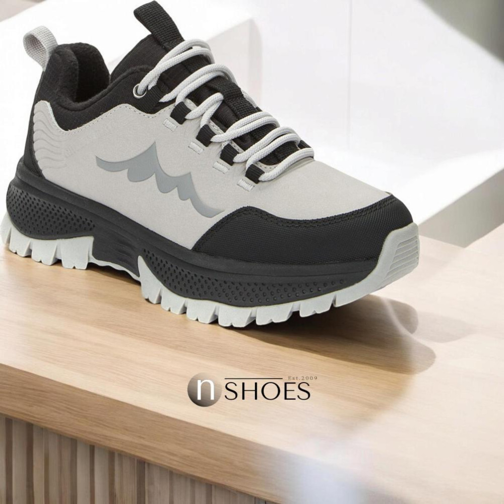 Leather thermal sneakers GRUNBERG (Italy) model 5741 with insulation on the Gore-Tex membrane