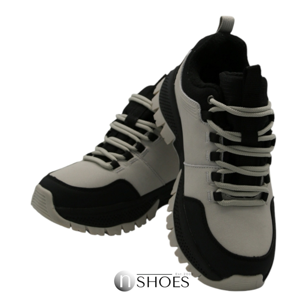 Leather thermal sneakers GRUNBERG (Italy) model 5741 with insulation on the Gore-Tex membrane