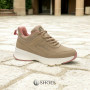 Women's beige demi-season sneakers GRUNBERG (Italy) model 5745