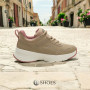 Women's beige demi-season sneakers GRUNBERG (Italy) model 5745