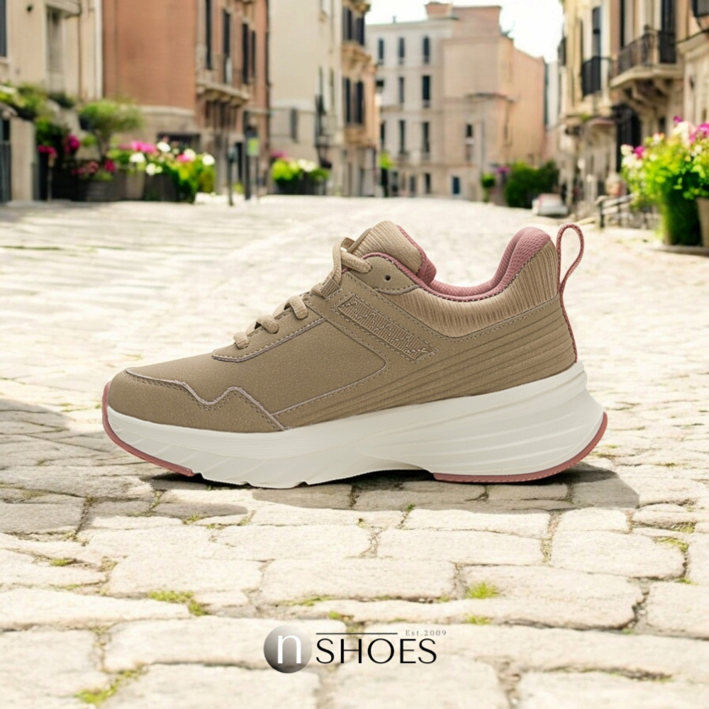 Women's beige demi-season sneakers GRUNBERG (Italy) model 5745