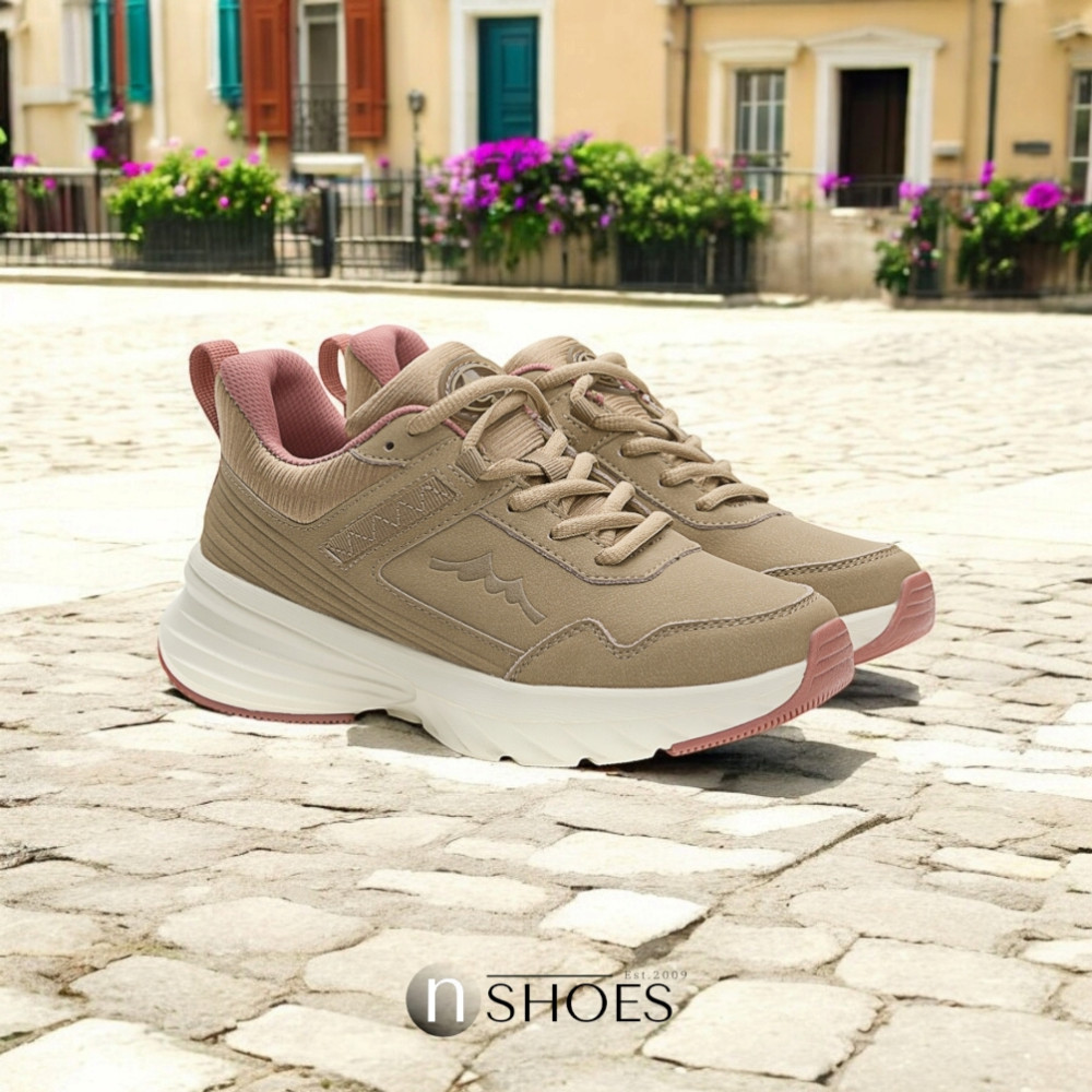 Women's beige demi-season sneakers GRUNBERG (Italy) model 5745