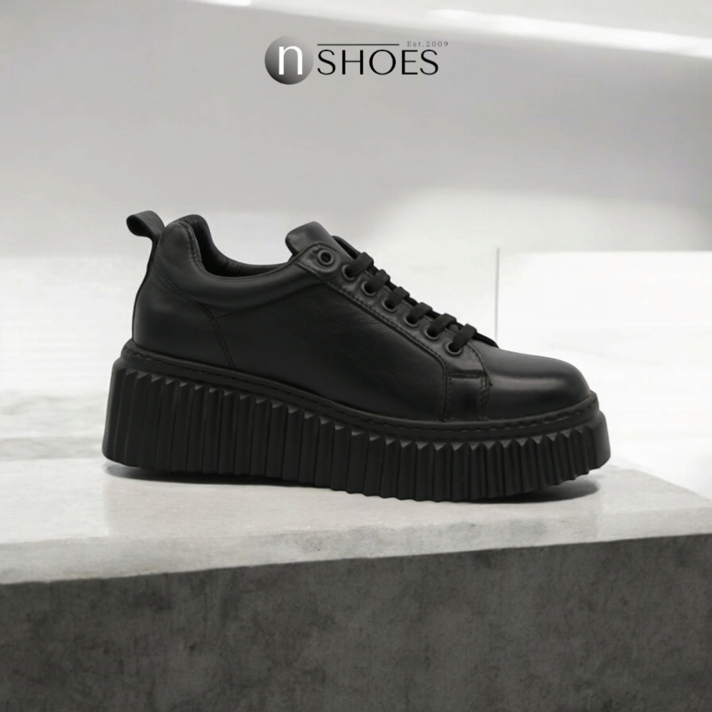 Женские кожаные кроссовки на танкетке La Pinta (Турция) модель 5747