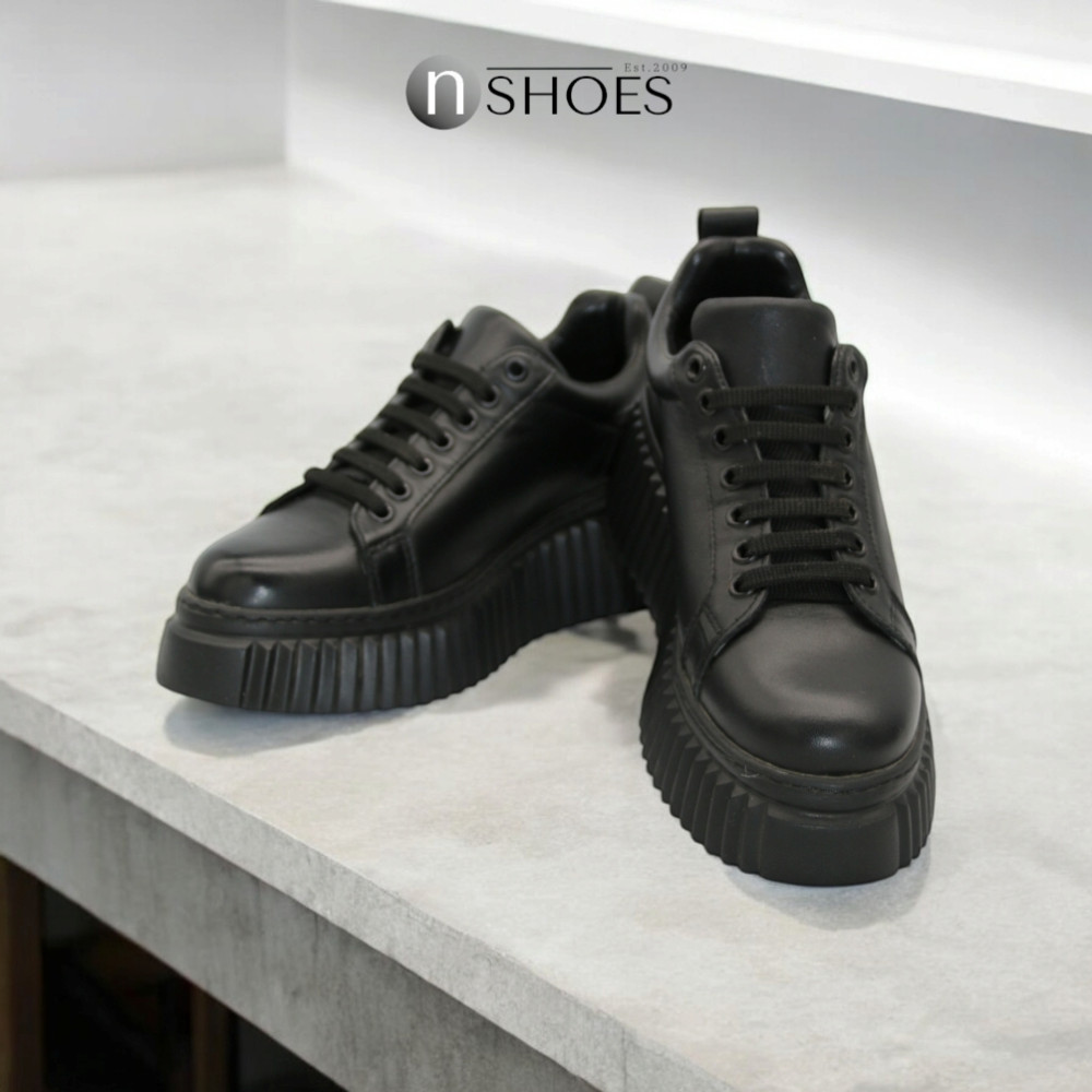 Женские кожаные кроссовки на танкетке La Pinta (Турция) модель 5747