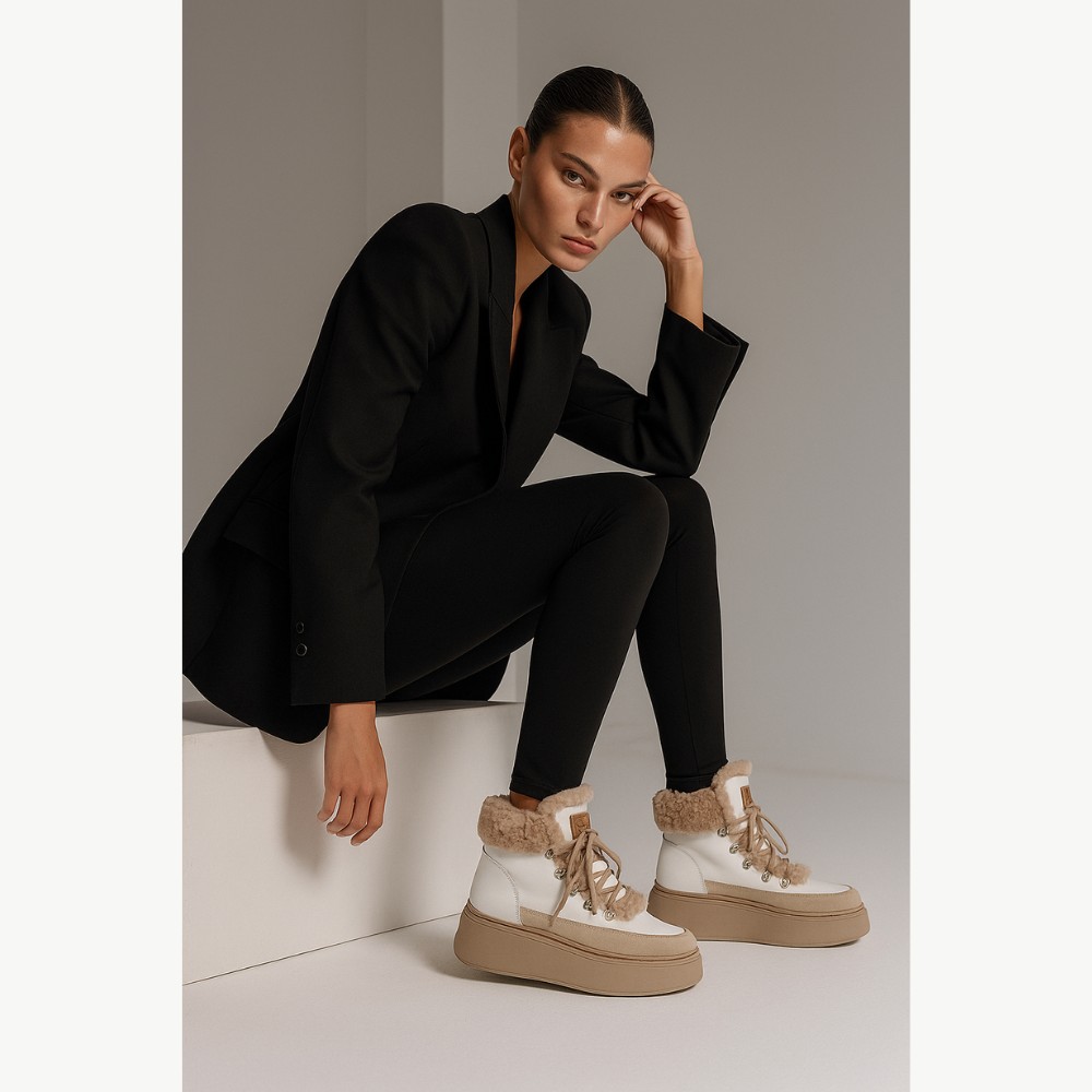 Women’s Stylish Winter Boots Nessi 5790 5748 in Genuine Leather