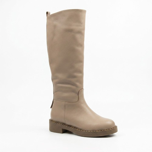 Women's beige leather boots Szydlowski 3151-873 5749 eurowinter made of genuine leather and wool from a Polish brand Women's beige leather boots Szydlowski 3151-873 5749 eurowinter made of genuine leather and wool from a Polish brand