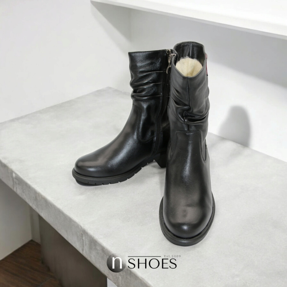 Женские кожаные зимние ботинки Steizer (Польша) модель 5750