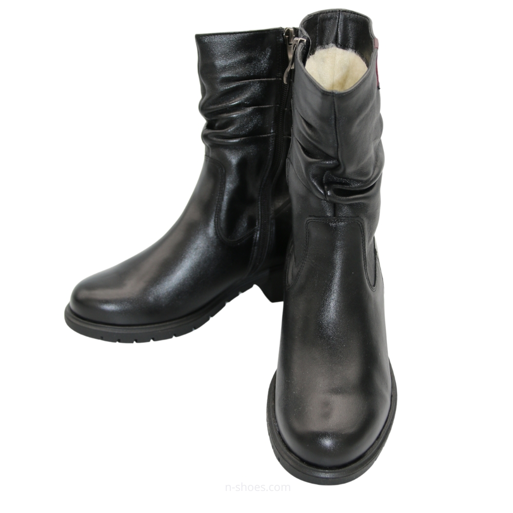 Женские кожаные зимние ботинки Steizer (Польша) модель 5750