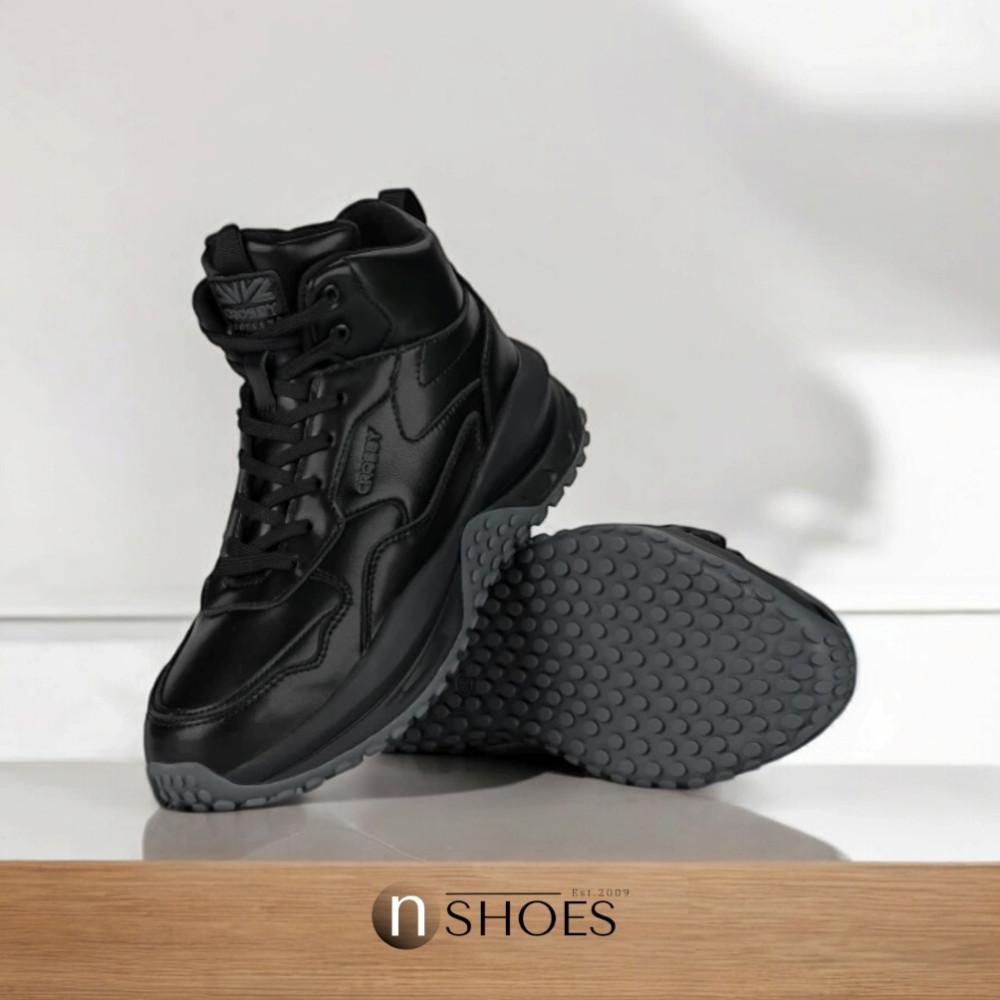 Women's winter leather sneakers CROSBY (UK) model 5752