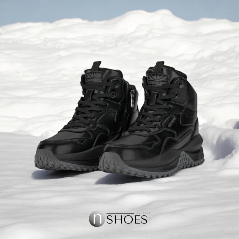 Women's winter leather sneakers CROSBY (UK) model 5752