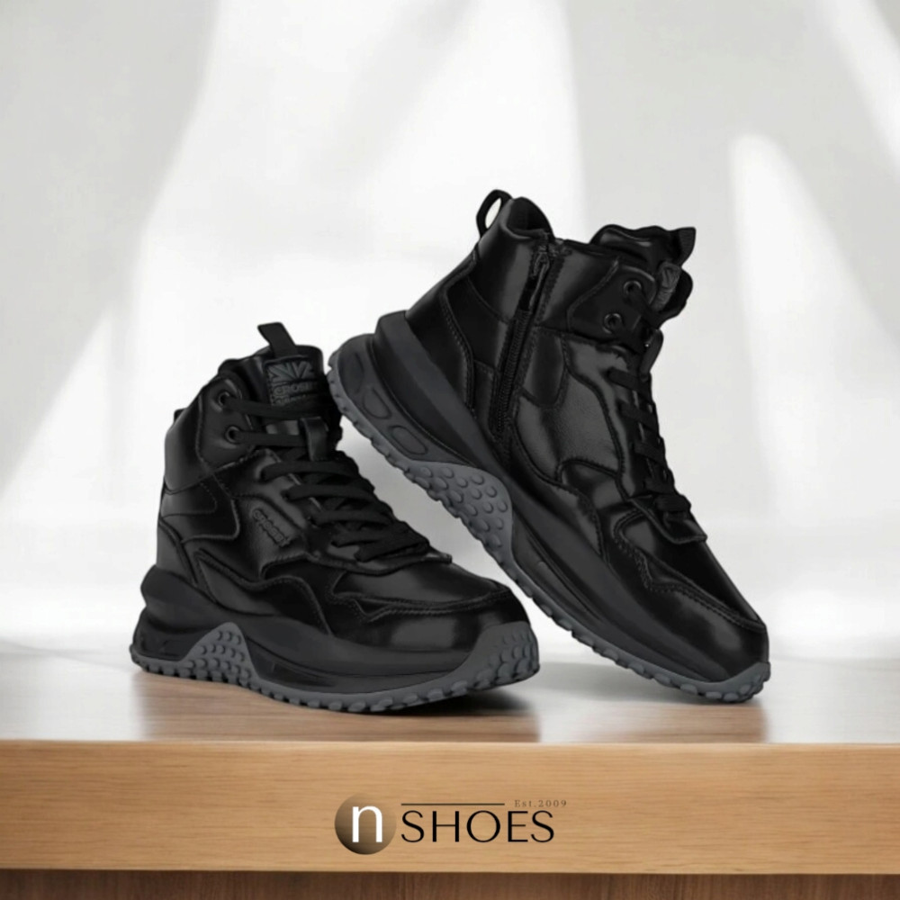 Women's winter leather sneakers CROSBY (UK) model 5752