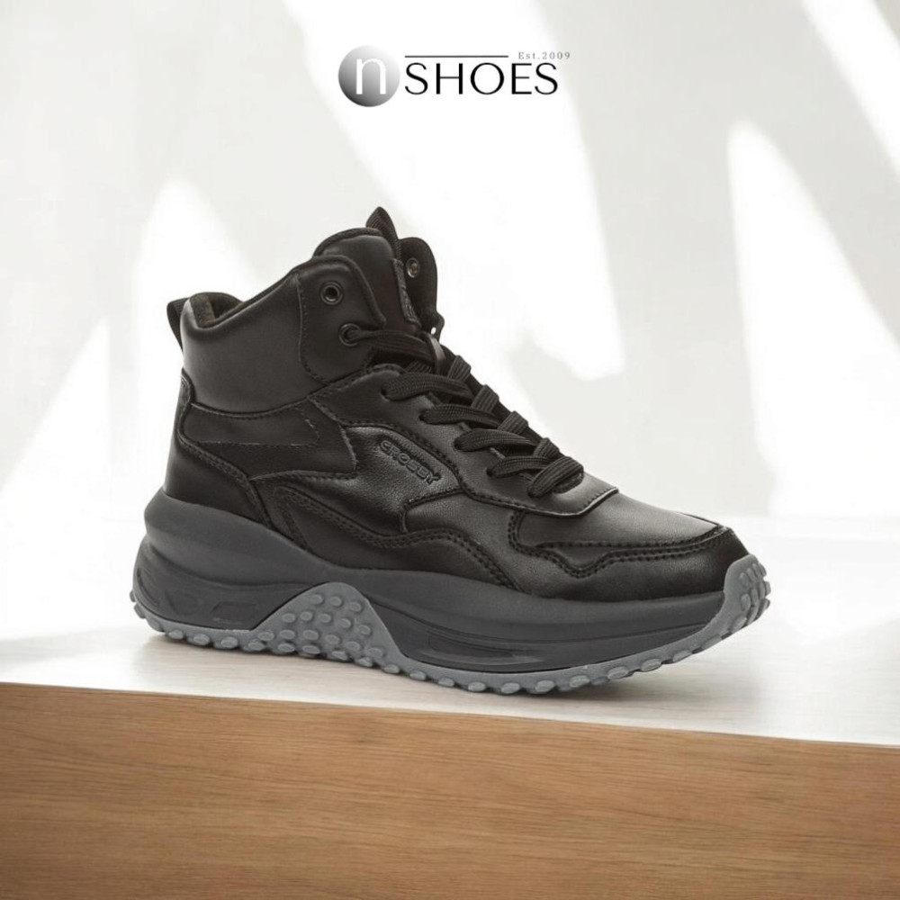 Women's winter leather sneakers CROSBY (UK) model 5752