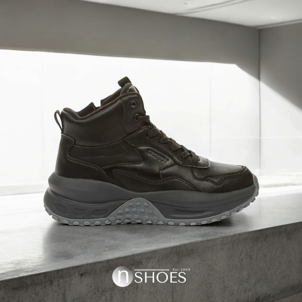 Women's winter leather sneakers CROSBY (UK) model 5752